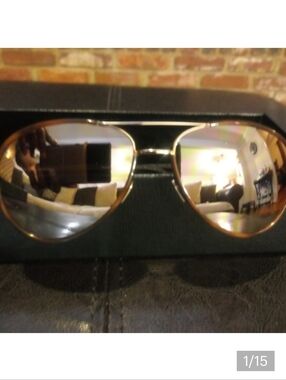 Linda Farrow snakeskin glasses